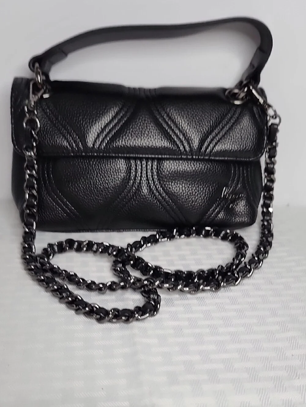 Lug Cadence Black Small Quilted Crossbody
